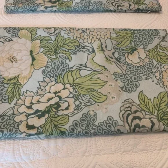 Chinoiserie Floral Lumbar Pillow Covers 12x20 - Picture 2 of 5